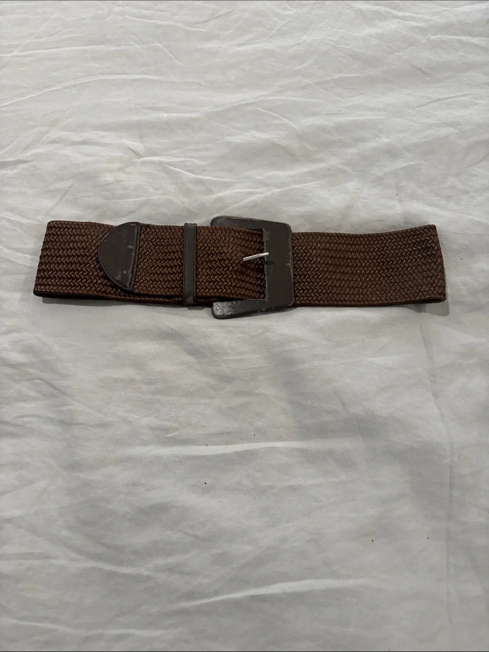 Chico's Brown Woven Stretch Belt